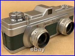 Stereo Mikroma Green Camera with Meopta 25/3,5 Mirar Made in Czechoslovakia-Rare