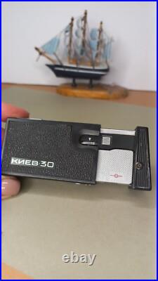 Subminiature 16mm Film Camera Vintage USSR Pocket Kiev-30 Tested used rare Subminiature 16mm Film Camera Vintage USSR Pocket Kiev-30 Tested used rare