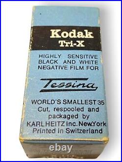 Tessina Sub-Miniature Kodak Tri-X Film Collectible Vintage Cam UNOPENED RARE