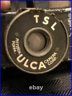 ULCA TSL Black Vintage Subminiature Spy Film Camera Made In Pittsburgh With Case