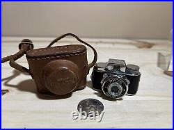 UNTESTED Vintage MYCRO SANWA Spy Camera withLeather Case Occupied Japan Rare