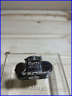 UNTESTED Vintage MYCRO SANWA Spy Camera withLeather Case Occupied Japan Rare