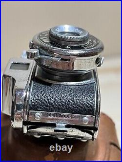UNTESTED Vintage MYCRO SANWA Spy Camera withLeather Case Occupied Japan Rare
