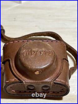 UNTESTED Vintage MYCRO SANWA Spy Camera withLeather Case Occupied Japan Rare