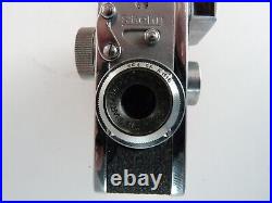 VINTAGE 1948 Steky Model III Subminiature C. 25/3.5 Stekinar lens, Leather Case