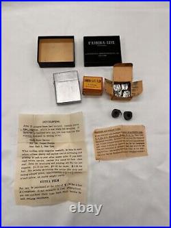 VINTAGE CAMERA-LITE LIGHTER / SPY CAMERA IN BOX WithBrand New Film In Box Untested