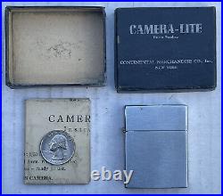 VINTAGE CAMERA-LITE LIGHTER / SPY CAMERA IN BOX With INSTRUCTIONS