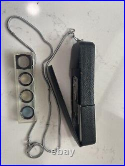 VINTAGE MINOX C SUBMINATURE SPY CAMERA with LEATHER CASE and extra Lenses