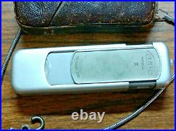 VINTAGE MINOX WETZLAR SUBMINIATURE SPY CAMERA with Leather Case & Chain