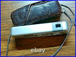 VINTAGE MINOX WETZLAR SUBMINIATURE SPY CAMERA with Leather Case & Chain