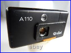 VINTAGE Rollei A110 Subminiature w 23/2.8 Lens, 110 Film Camera Germany. READ