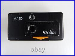 VINTAGE Rollei A110 Subminiature w 23/2.8 Lens, 110 Film Camera Germany. READ