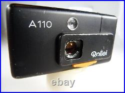 VINTAGE Rollei A110 Subminiature w 23/2.8 Lens, 110 Film Camera Germany. READ