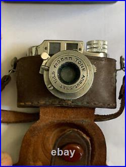 VINTAGE TONE SUB-MINI Camera withOriginal Box, Instructions, Case Occupied Japan