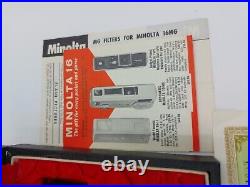 VTG 1960's Minolta-16 MG Camera Kit withCase, Original Paperwork Rare- Working