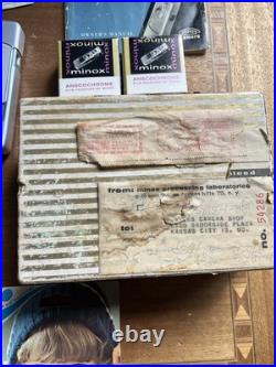VTG 2 MINOX Subminiature Spy CAMERAS WETZLAR Germany PLUS 2 ROLLS OF FILM