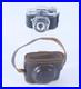 VTG Crown Hit Type Mini Spy Camera Silver Tone With Leather Case Made In Japan