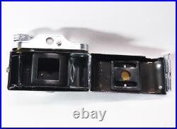 VTG Crown Hit Type Mini Spy Camera Silver Tone With Leather Case Made In Japan
