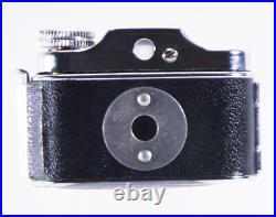 VTG Crown Hit Type Mini Spy Camera Silver Tone With Leather Case Made In Japan