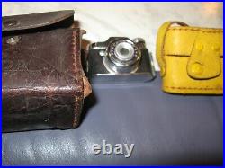 VTG. Crystar Mini Spy Camera Made in Japan /w leather case and carrying bag exc/
