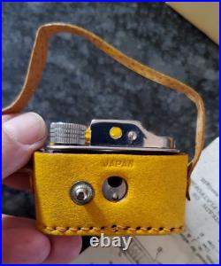 VTG Hit Mini Camera withYellow Leather Case, Box & Instructions Made in Japan
