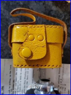 VTG Hit Mini Camera withYellow Leather Case, Box & Instructions Made in Japan