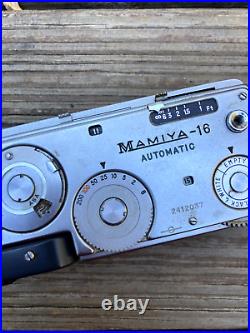 VTG Mamiya-16 Automatic Subminiature Film Camera / Original Case