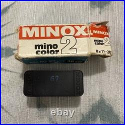 VTG Minox B German Subminiature Spy Camera, Chain, Case, 2 Film & Manual UNTESTED