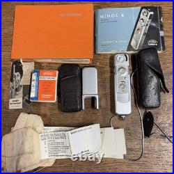 VTG Minox B Subminiature Spy Camera with Book, Booklets, Cases, Film Mailers