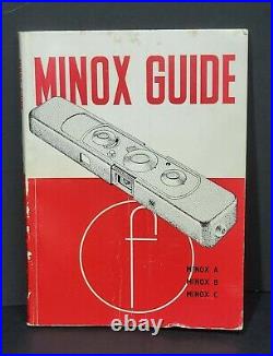 VTG Minox Subminiature B Camera, Flash Adapter, Right Angle Finder, Minox Guide