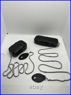 VTG Minox Wetzlar Germany subminiature film camera w lightmeter w cases, chains