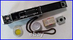 VTG Minty ROLLEI 16 Camera Kit withORIGINAL Strap+2 FILTERS/+Tripod Head+Film Can