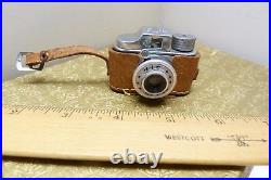 VTG SUBMINIATURE HIT CAMERA JAPAN MADE MINI CAMERA With LEATHER FIELD CASE