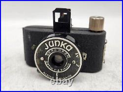 Vintage 1937 Junka Kleine Blende D. R. P. A. D. R. G. M. Subminiature Camera 4.5cm F8