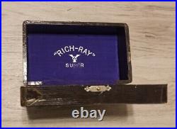 Vintage 1950 Subminiature Camera Rich-Ray 35 Super Start With Case, Manual More