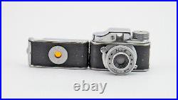 Vintage 1950's Japanese, Japan HIT Miniature Spy Camera & Leather Case Clean