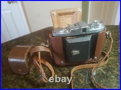 Vintage 1950's Waltax Okako Camera With Leather Case and Extras VERY NICE