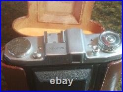 Vintage 1950's Waltax Okako Camera With Leather Case and Extras VERY NICE