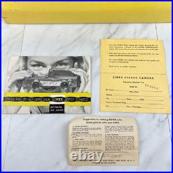 Vintage 1953 Lionel Linex Subminiature Film 3D Stereo Film Viewer Camera Set