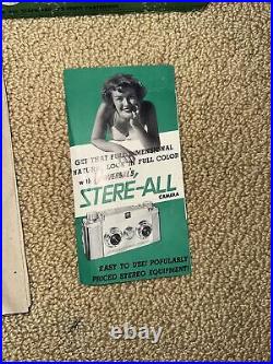 Vintage 1954 Universal Stere'-All Camera, Box, And Paperwork