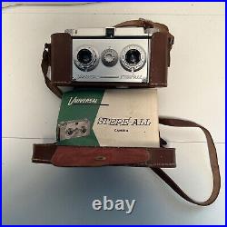 Vintage 1954 Universal Stere'-All, Camera and Manual! PARTS / UNTESTED