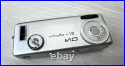Vintage 1960's Minolta 16 MG Miniature Spy Film Camera withFlash & Case Japan