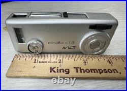 Vintage 1960's Minolta 16 MG Miniature Spy Film Camera withFlash & Case Japan