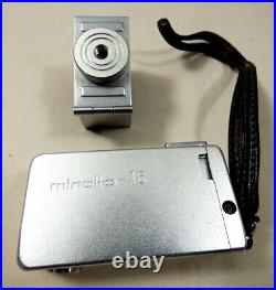 Vintage 1960's Minolta 16 Sub Miniature Spy camera with tripod mount attachment