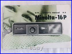 Vintage 1960s Minolta 16-Ps spy Camera One Owner. A1 Condition