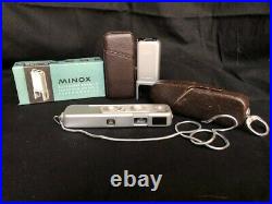 Vintage 1960s Minox B Subminiature Camera and Flashgun Model B Set
