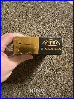 Vintage 1965 Minox B Subminiature Spy Camera COMPLETE In Box MINT