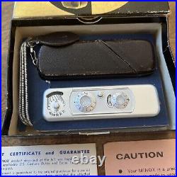 Vintage 1965 Minox B Subminiature Spy Camera ONE OWNER MINT IN BOX