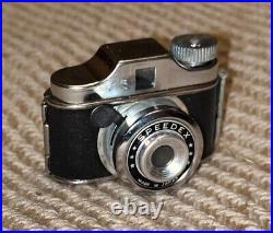 Vintage 50's Speedex Subminiature Spy Film Camera Japan Original Leather Case