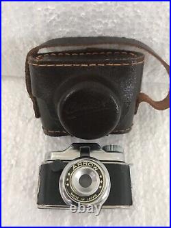 Vintage Arrow Spy Camera with Leather Case Japan
